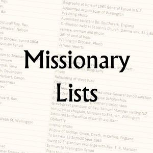 Missionary Lists