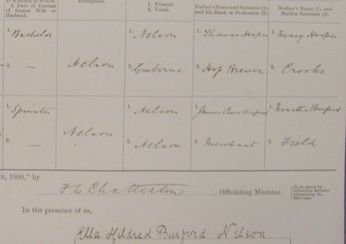 Waimate North Parochial District Church Register - Male Population