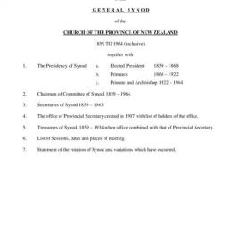 General Synod Members Roll