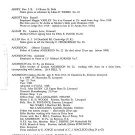 British Women's Emigration Association - The Girls' Friendly Society Emigrant Register 1909 - 1915