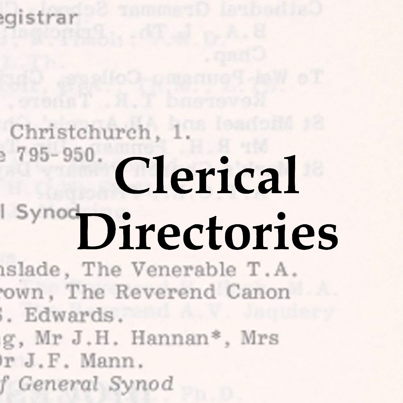 Clerical Directories